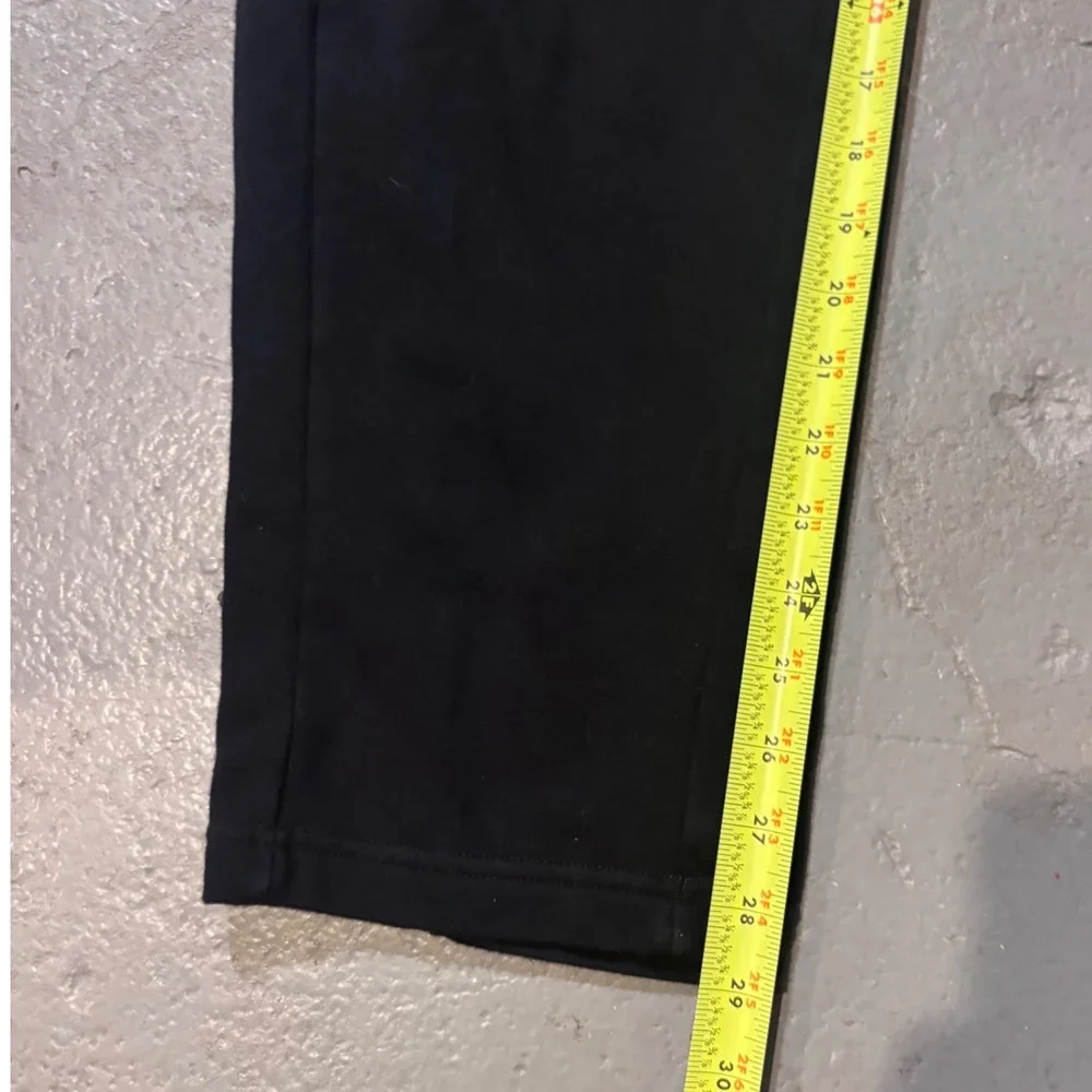 Adidas Track Pants Mens Medium Black  3-Stripe Fleece Joggers Sweatpants